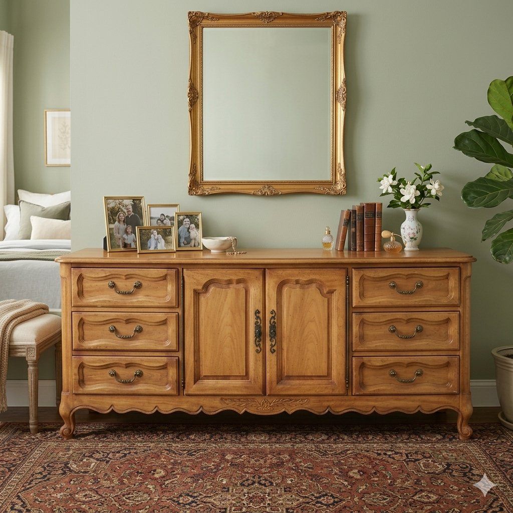 Gorgeous Drexel French Provincial Dresser | Buffet | Credenza | Console Table with Cabriole Legs