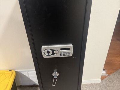 AEGIS Black Steel Digital Keypad Gun Safe with Key Access - Protect Your Firearms