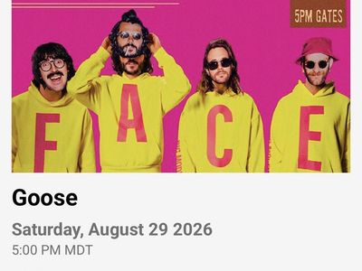 Goose Ticket with Theoretical Blonde - August 29 - Salt Lake City
