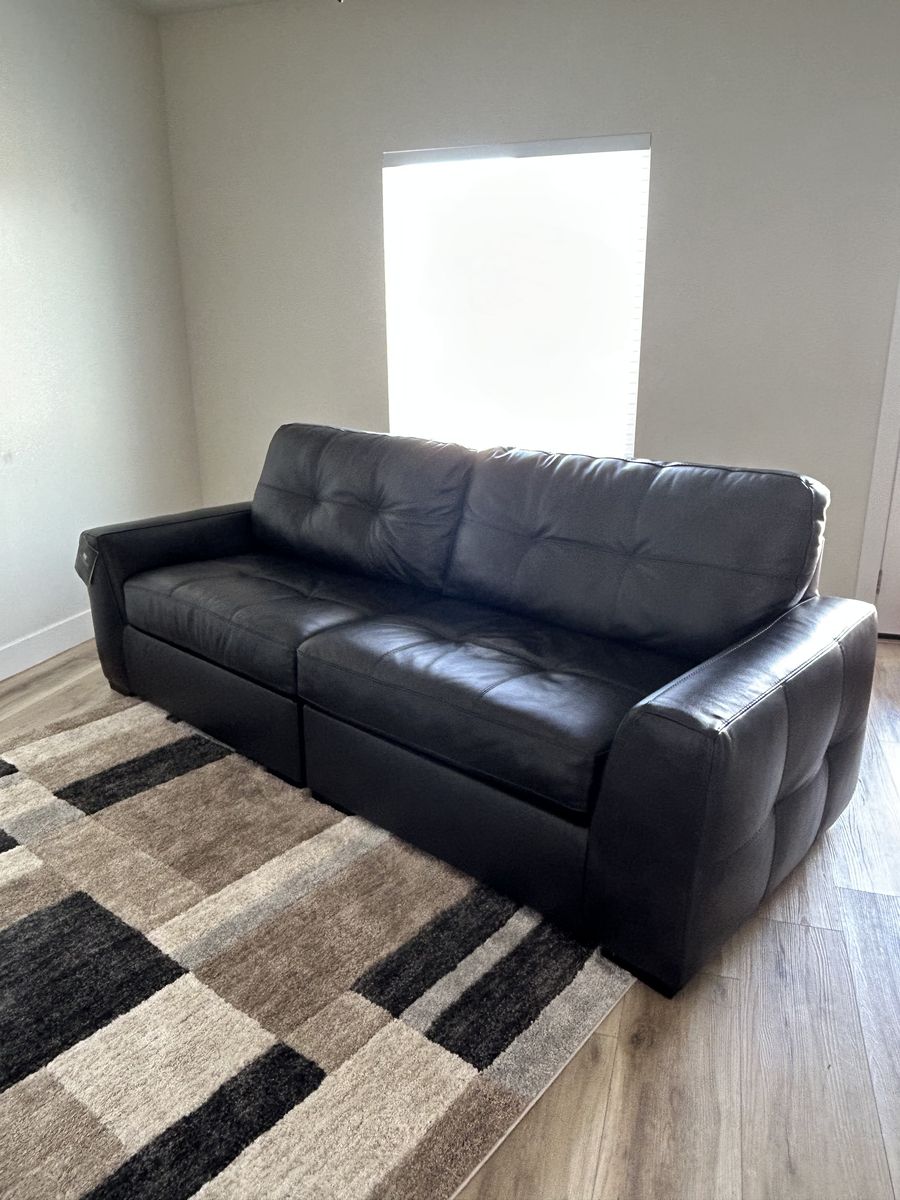 Like New Ashley Leather Couch