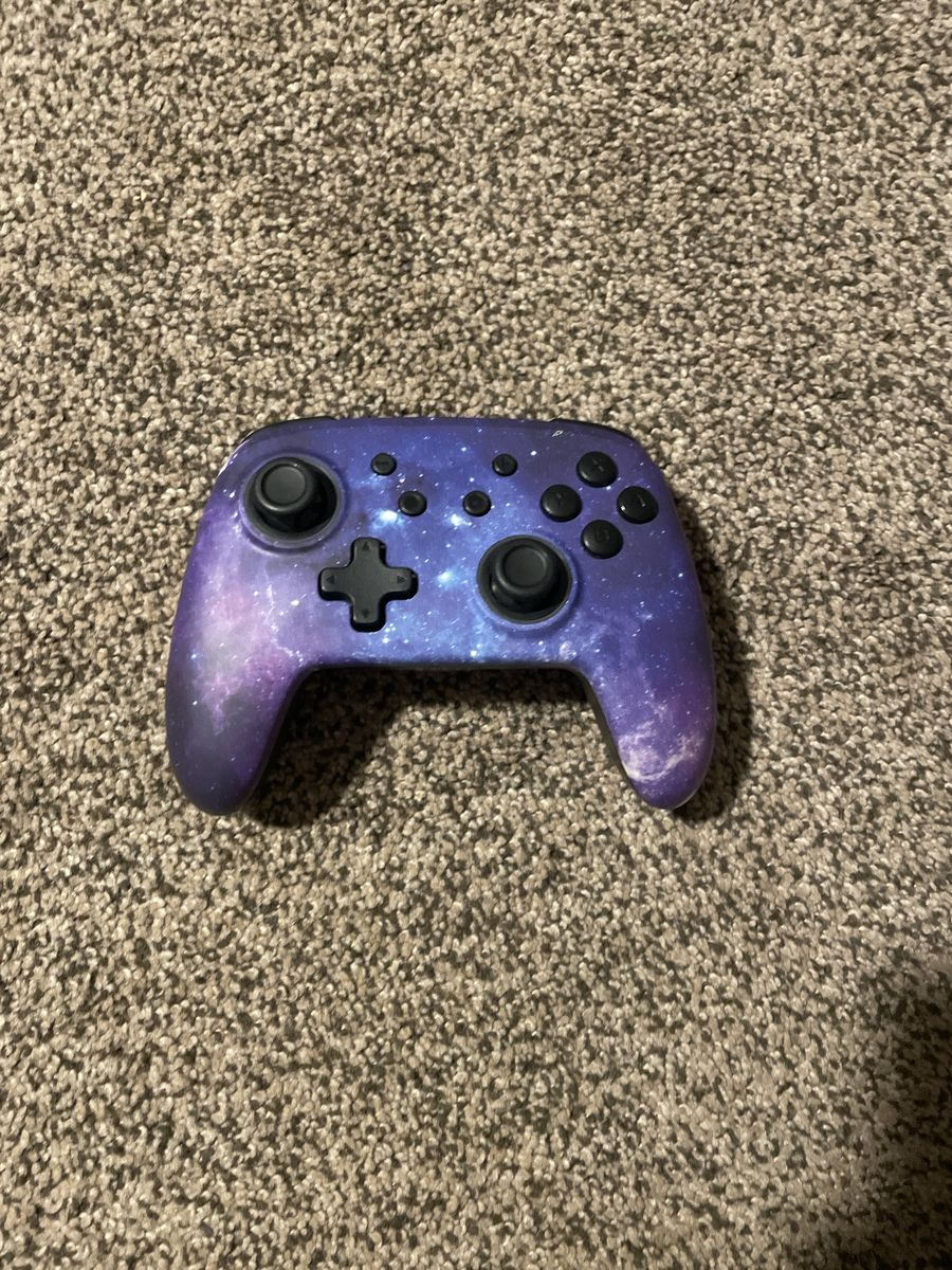 Nintendo Switch Pro Controller - Galaxy Purple Space Design - Used