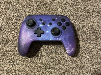 Nintendo Switch Pro Controller - Galaxy Purple Space Design - Used