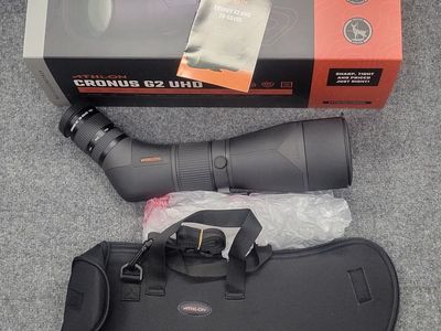 Athlon Cronus G2 UHD 20-60x86mm 45 Degree Angled Spotting Scope, Black NIB
