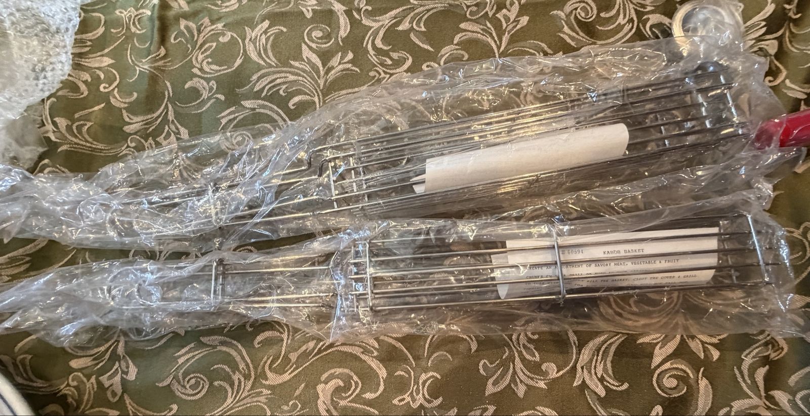 2 brand new kabob baskets
