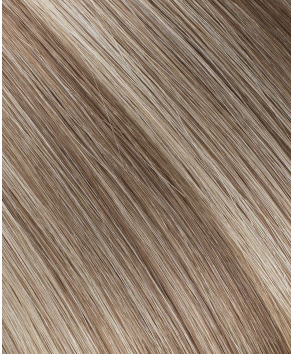 New. BELLAMI Infinity Weft Hair Extensions - Hot Toffee Blonde #6/18 Highlights, 14", 48g