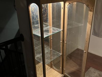 High End Hutch Cabinet With lights