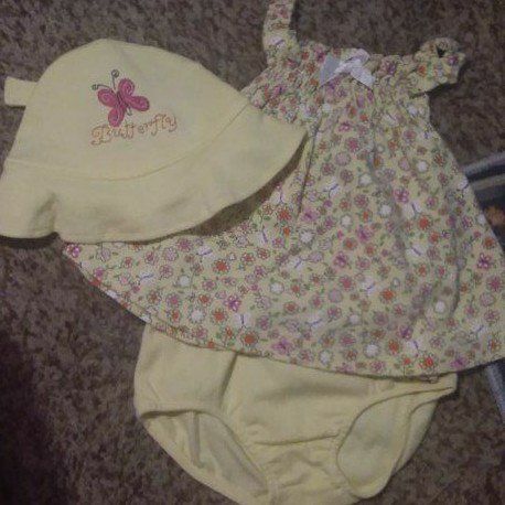 6-9 MO 2 PIECE SUNSUIT AND HAT