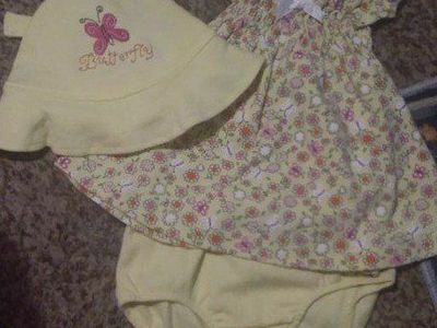 6-9 MO 2 PIECE SUNSUIT AND HAT