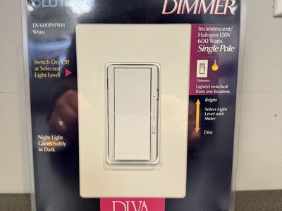 Lutron Single Pole Slide Dimmer