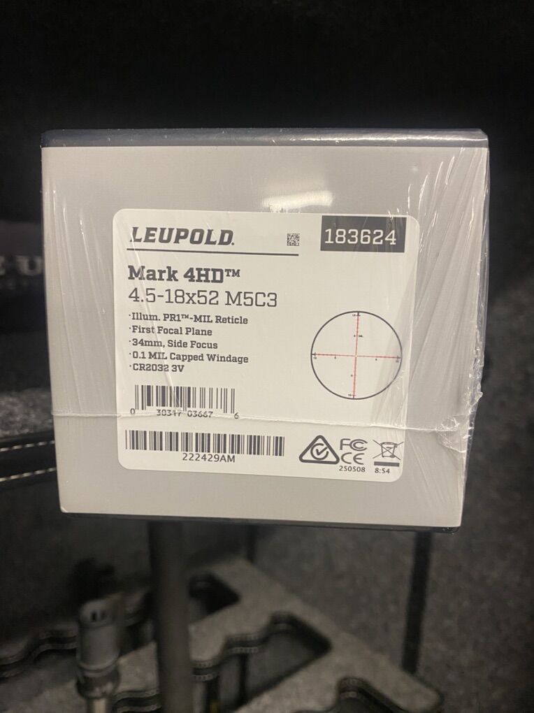 Leupold Mk4 HD 4.5-18 illuminated