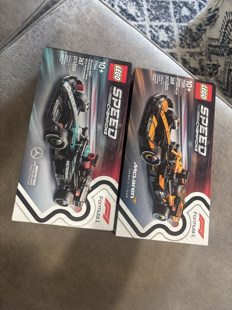 Lego speed champions f1 Mercedes and McLaren