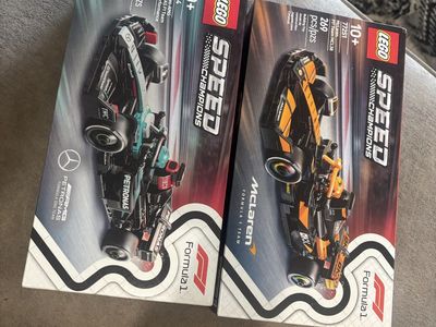 Lego speed champions f1 Mercedes and McLaren
