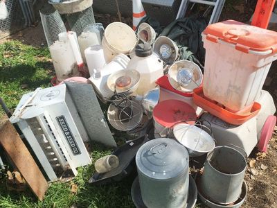 Chicken Turkey Duck waterer feeder light hot plate