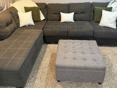 Couch and ottoman