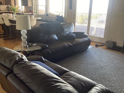 7ft leather recliner sofa