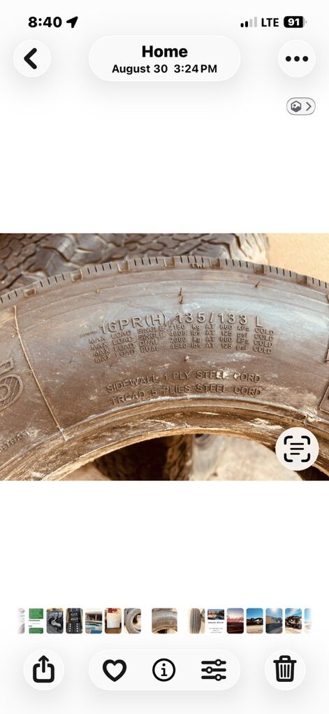 One Trailer Tire, And Three Ko Tires