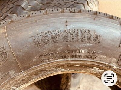 One Trailer Tire, And Three Ko Tires