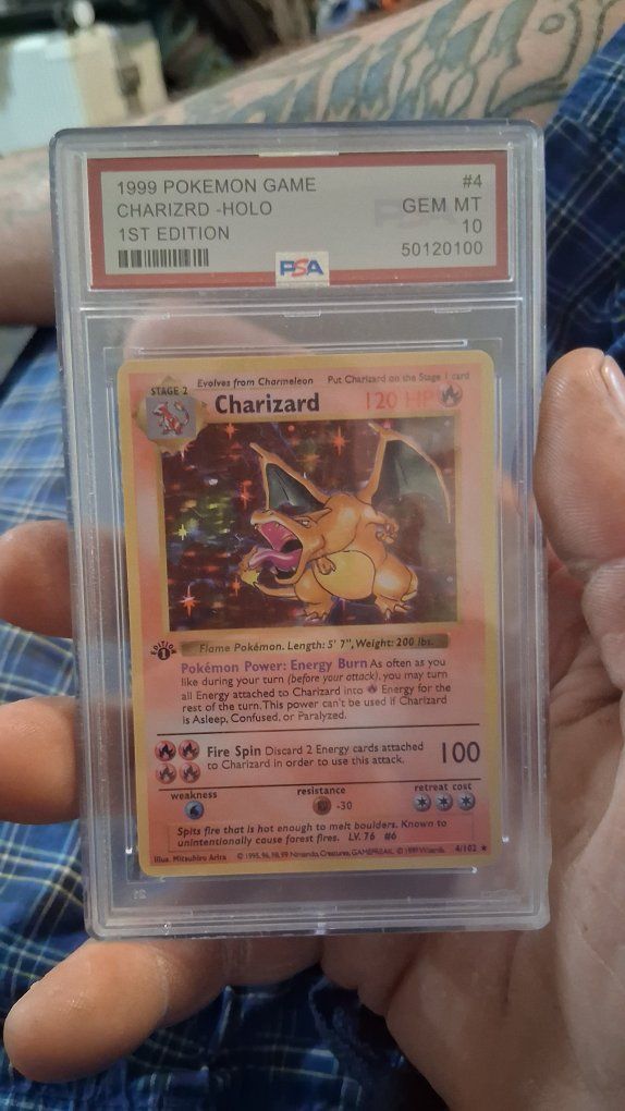 base set charizard! psa 10 graded