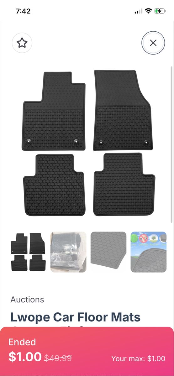 Floor matts for 2020-2025 VW Atlas Cross Sport