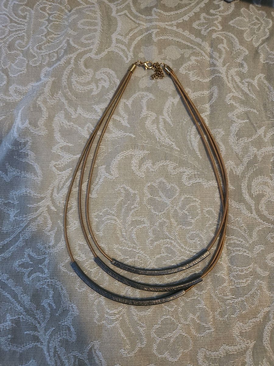 Gold and Gun Metal Neckalce