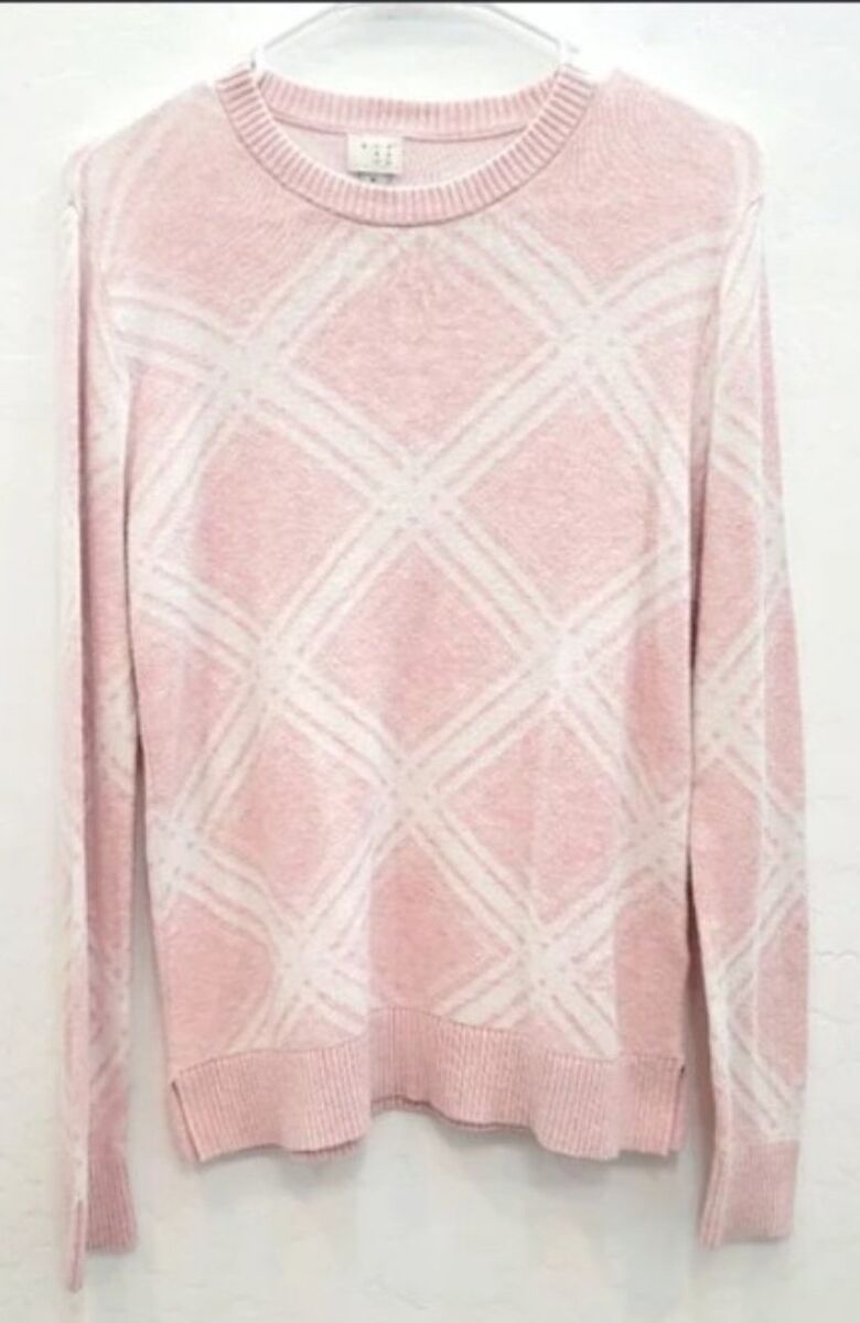 Pink & White sweater