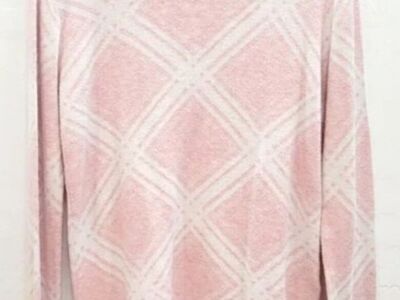 Pink & White sweater