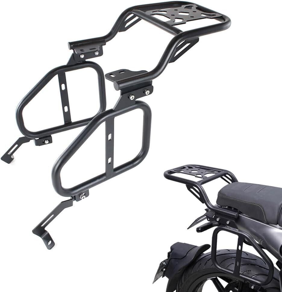 Motorcycle Rear Luggage + Saddlebag Rack Set