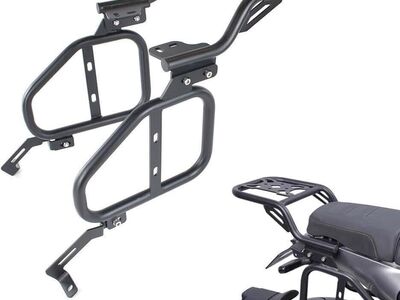 Motorcycle Rear Luggage + Saddlebag Rack Set