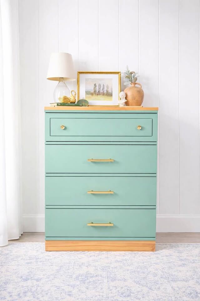 Modern Boho Chic 4 Drawer Dresser | Boho 4 Drawer Chest | Modern Dresser