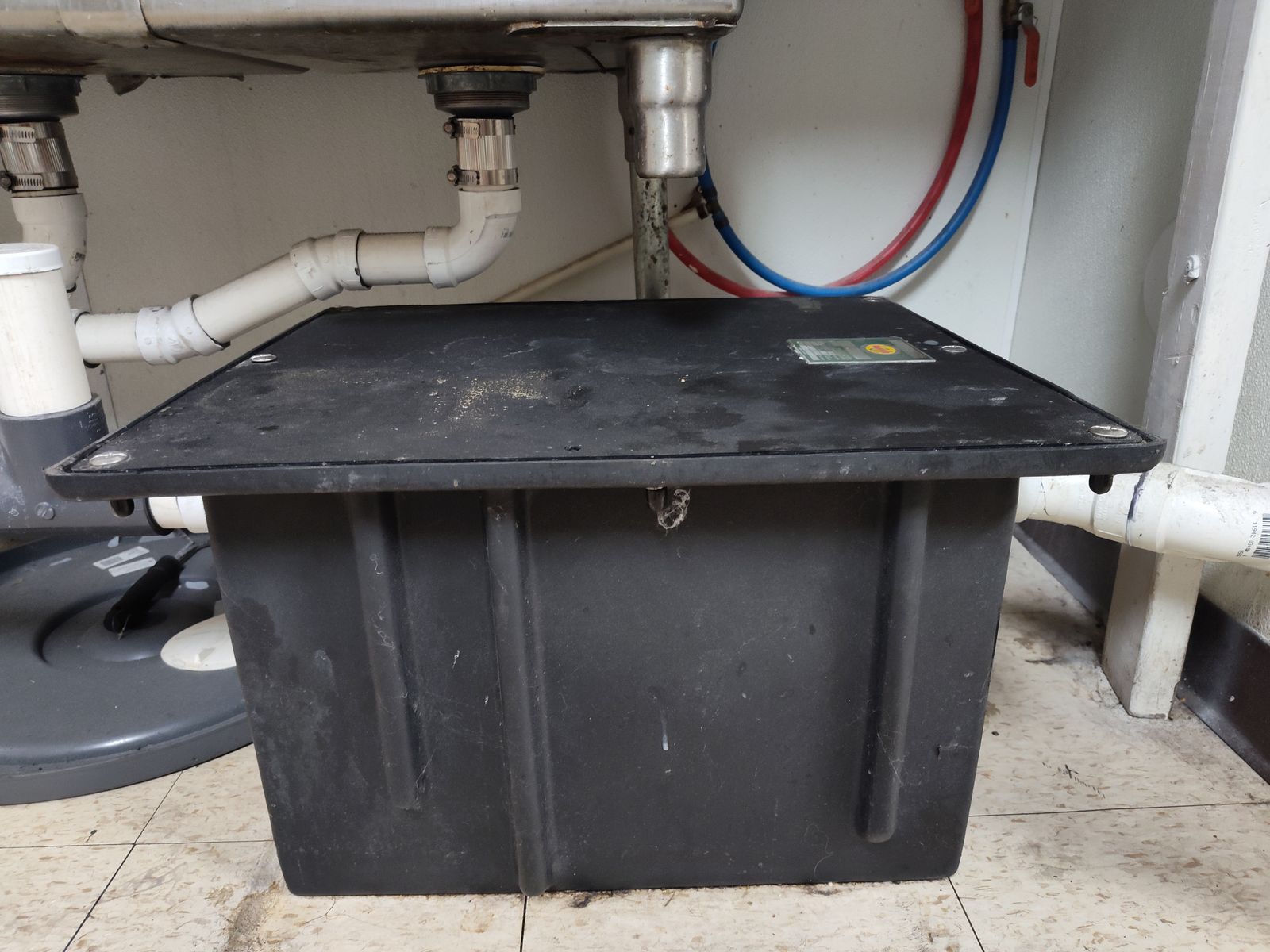 Used Grease Trap Interceptor for Commercial Kitchen Sinks - Plumbing Fixture