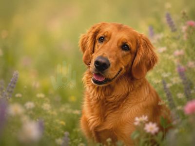 AKC Red Golden Retriever