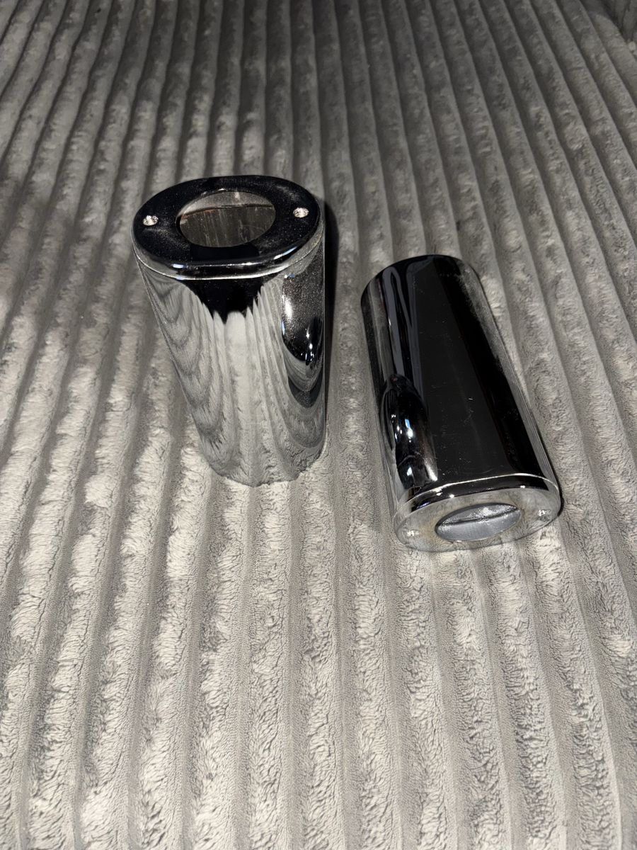 XMMT Aluminum Upper Fork Slider Covers Chrome Finish
