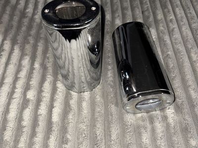 XMMT Aluminum Upper Fork Slider Covers Chrome Finish