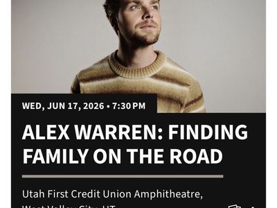 Alex Warren ticket - Grand Pit! 1 TICKET