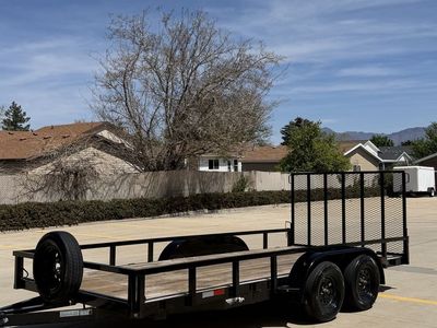 Like new 2024 7x16 dual axle trailer
