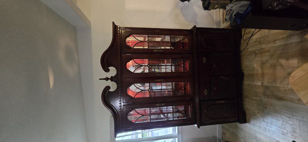 China cabinet.