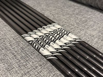 True Temper AMT Black S300 Stiff Iron Shaft Pulls 4-PW 0.355T Pulls ~34-37” Excellent
