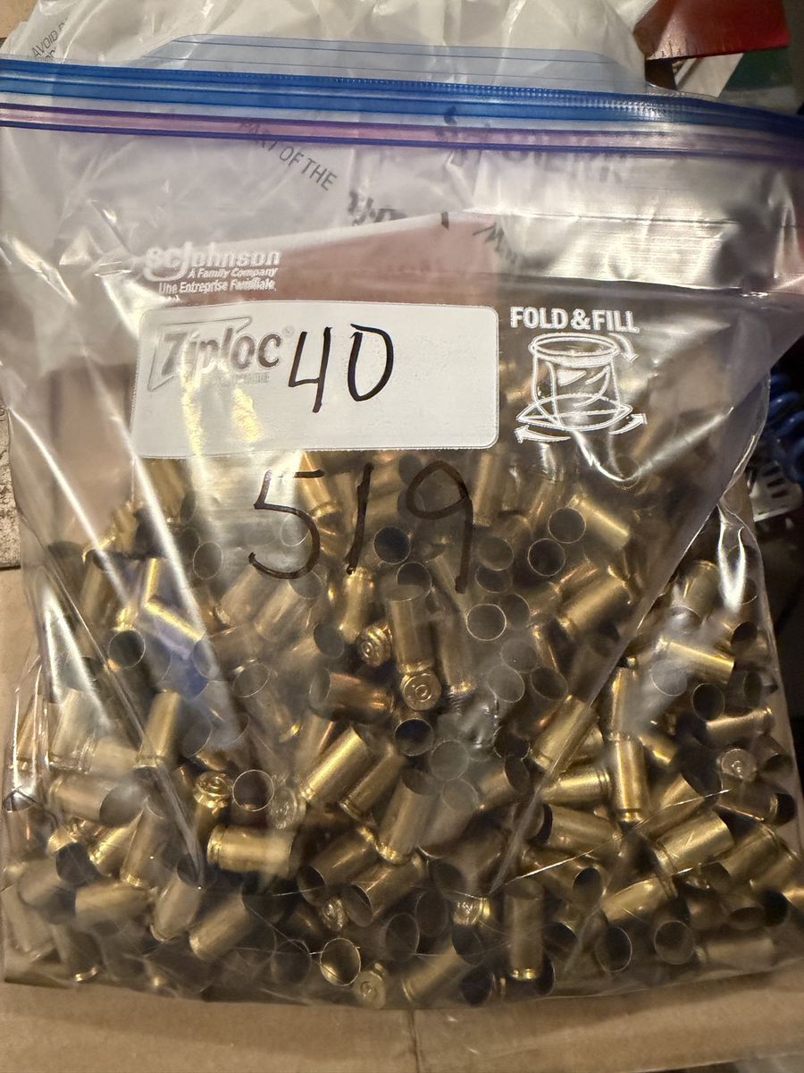 40 cal. Brass casings