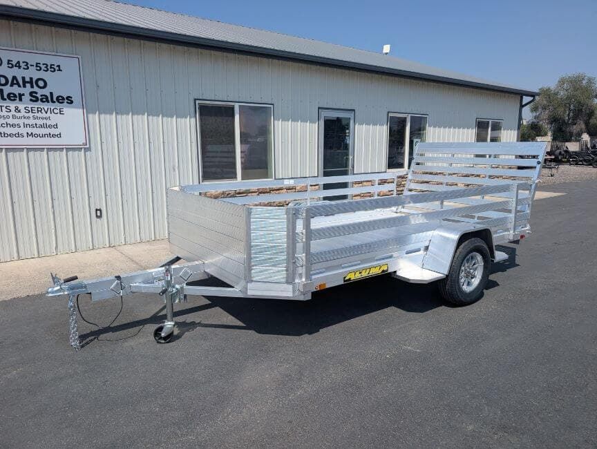 2027 Aluma 7712H 77'x11' 10' Single Axle Aluminum Utility Trailer