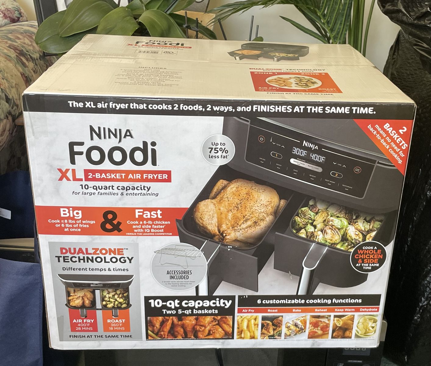 NEW Ninja Foodi XL Dual Air Fryer