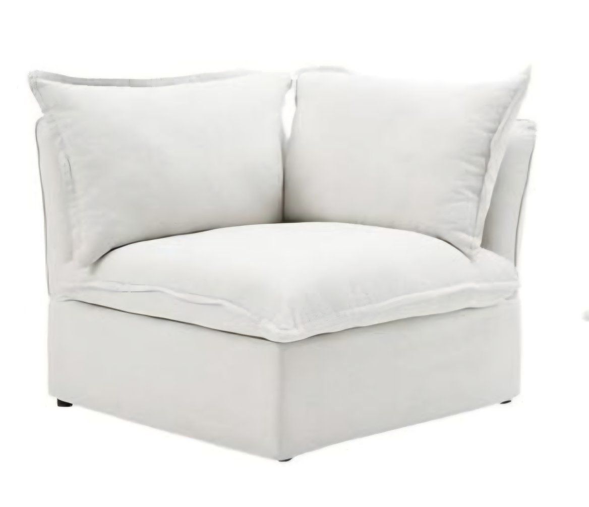 Oversized Deep Seat Sofa Corner Chair- Light Gray