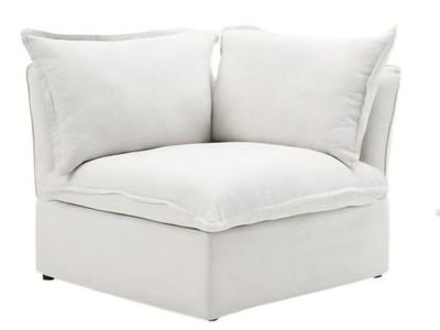 Oversized Deep Seat Sofa Corner Chair- Light Gray