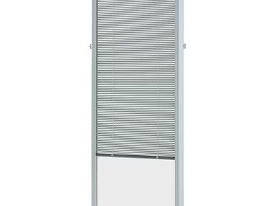 encapsulated mini blinds for full view door/window