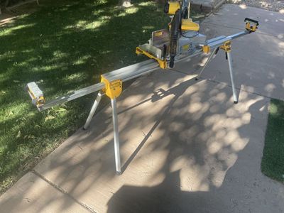 DEWALT DW718 12" Double Bevel Sliding Compound Miter Saw with Stand