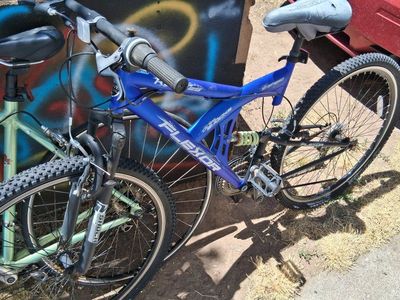 Flexor 21-Speed Dual Shocks Mountain Bike - Blue/Black, Full Suspension