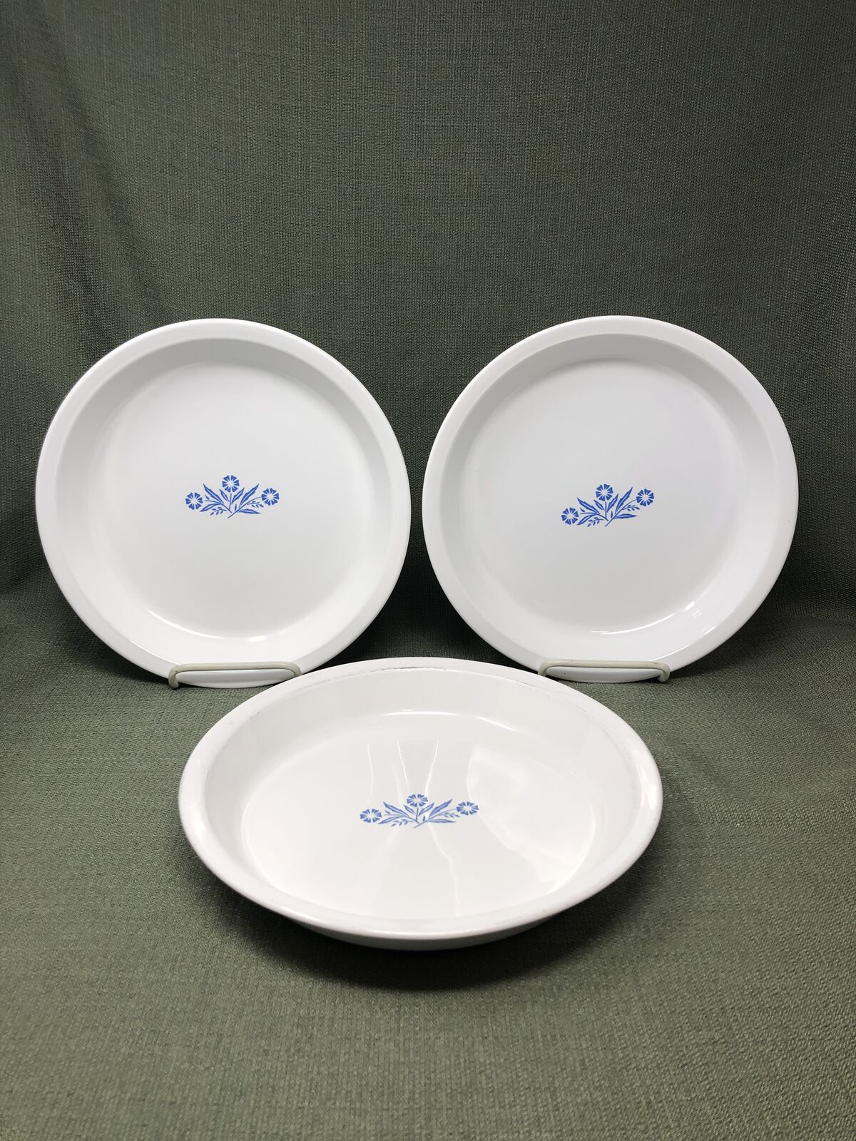 CorningWare 9" Pie Plates – Set of 3 | Classic White Glass Bakeware