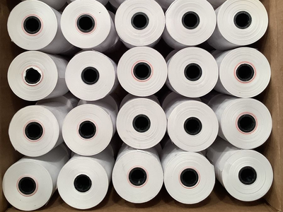 2 1/4 × 74"' Thermal Paper Rolls, 100 rolls Total