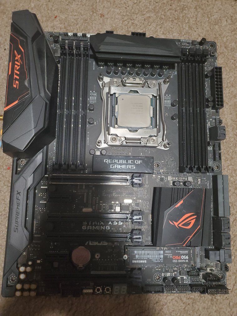 ASUS ROG Strix X99 Gaming Motherboard with Intel Core i7-6800K and Samsung 950 PRO M.2 SSD 150 obo