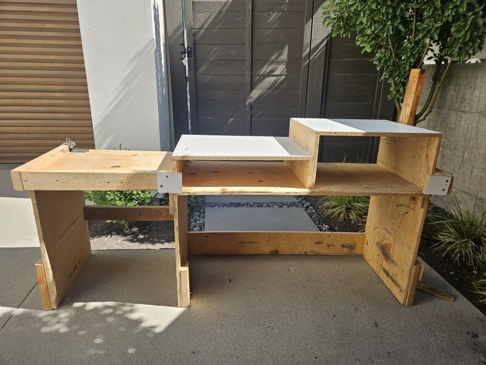 free workbench / tool storage.