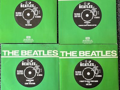 The Beatles The Singles Collection 45’s r 5305 Set of 4 Records Vinyl LP